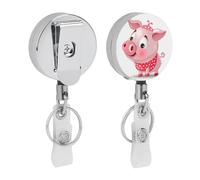 Porta badge retrattile a forma di angelo con robusta clip a coccodrillo, porta badge infermieristico, portachiavi per impiegati, insegnanti, donne, regali