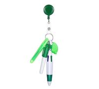 Porta badge retrattile con clip 5 in 1 porta badge con pennarello multicolore penna a sfera