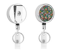 Porta badge retrattile con clip a coccodrillo, clip per badge identificativo, bellissimo porta badge da giardino, porta badge identificativo, per lavoro, ufficio, dottore, infermiera, insegnante