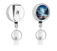 Porta badge retrattile con clip a coccodrillo, clip per badge identificativo, bellissimo porta badge identificativo, per lavoro, ufficio, dottore, infermiera, insegnante