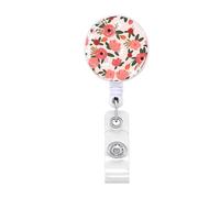 Porta badge retrattile con clip in metallo infermiera dottore rotante ABS per la gestione delle carte importanti porta badge ad alte prestazioni