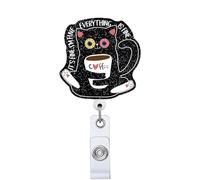 Porta badge retrattile con clip in metallo per infermiera dottore paillettes cartone animato badge acrilico per la gestione delle carte badge per il posto di lavoro