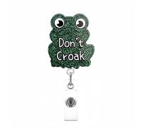 Porta badge retrattile con clip in metallo per infermiera dottore paillettes cartone animato badge acrilico per la gestione delle carte badge per il posto di lavoro