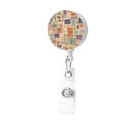 Porta badge retrattile con clip porta badge per cancelleria postale con clip porta badge carino porta carta d'identità titolare tag clip per donne uomini