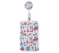 Porta badge retrattile girevole a 360 gradi con bobina porta badge per infermiere, dottori, impiegati, studenti, insegnanti, clip di lavoro