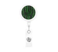 Porta badge retrattile Green Matrix, porta bobine per badge con clip identificativa Clip a coccodrillo