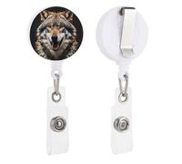 Porta badge retrattile Hungry Like A Wolf bobina per badge resistente clip per badge ID titolare infermiera decorativo nome tag titolare clip coccodrillo per appendere carta d'identità nome chiave