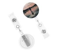 Porta badge retrattile in piedi nel lago porta badge bobina ID porta badge infermiera porta badge clip bobine ID nome clip tag carino porta badge per dottore lavoratore