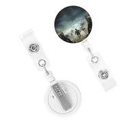 Porta badge retrattile per donne e uomini, clip per badge con clip per cintura che guadagna attraverso l'acqua porta badge con nome bobine porta badge per lavoro, ufficio, infermiere
