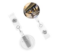 Porta badge retrattile per donne e uomini, clip per badge con clip per cintura, oca selvatica by The Bridge, porta badge, bobine porta badge per lavoro, ufficio, infermiere