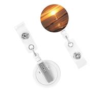 Porta badge retrattile per donne e uomini, clip per badge con clip per cintura, posti migliori per guardare il tramonto, porta badge identificativo, bobine, porta carte d'identità, per lavoro, ufficio
