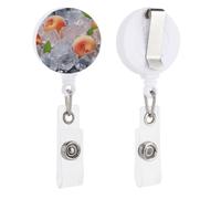 Porta badge retrattile pesca cubetti di ghiaccio bobina per badge resistente clip badge ID titolare infermiera decorativo nome tag titolare clip coccodrillo per appendere carta d'identità nome chiave