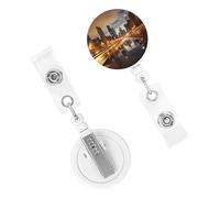 Porta badge retrattile resistente con clip carino infermiera bobina badge clip decorativo Chicago ID porta carte d'identità per impiegato dottore infermiera