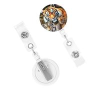 Porta badge retrattile resistente con clip carino infermiera bobina badge clip decorativo leone tigre leopardo e farfalla porta carte d'identità per impiegato, dottore, infermiere