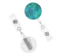 Porta badge retrattile resistente con clip carino infermiera bobina nome decorativo badge clip turchese modello porta carte d'identità per lavoratori dottori infermieri