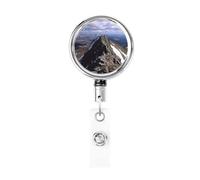 Porta badge retrattile resistente con portachiavi, clip per badge da infermiera, stampa a cresta, carino porta badge per ufficio, lavoratori, medici, infermieri