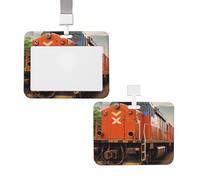 Porta badge scorrevole con cordino in plastica per carte di credito con finestra trasparente per carte di credito e nome del treno porta badge per infermieri medici forniture per ufficio