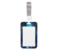 Porta badge scorrevole con tre simpatici gatti in veste da mago, in plastica rigida, per infermieri e ufficio