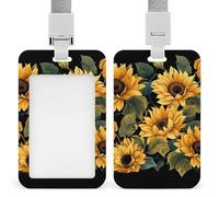 Porta badge scorrevole "Girasole Grazie per aver illuminato la mia vita" Porta tessere Porta badge con nome