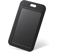 Porta Badge Scorrevole in Plastica Nera Custodia Protettiva in Plastica Con Fine