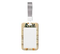 Porta badge scorrevole in plastica rigida con donna seduta sul divano, per infermieri e ufficio