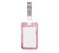 Porta badge scorrevole in plastica rigida con fiocco a civetta in vetro colorato, per infermieri e ufficio