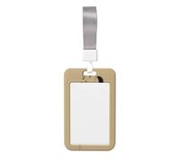 Porta badge scorrevole in plastica rigida con motivo astratto per amanti del lavoro, semplice e minimalista, per infermieri e ufficio
