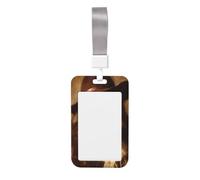 Porta badge scorrevole in plastica rigida con scritta "Beautiful Woman" che indossa una bella donna che indossa una targhetta con nome, per infermieri e ufficio