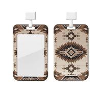 Porta badge scorrevole in plastica verticale per ufficio nativi americani porta badge protezione per carta d'identità di lavoro per patenti di guida infermiere pass