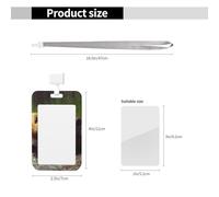 Porta badge scorrevole in plastica verticale per ufficio porcellini d'India, divertente porta badge per carta d'identità di lavoro, per patenti di guida, infermiere, pass