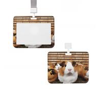 Porta badge scorrevole in plastica verticale porta badge porcellini d'India porta carte d'identità porta carte d'identità con finestra trasparente ID carta di credito per ufficio lavoro infermiere