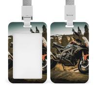 Porta badge sportivo per moto, con cordino staccabile, design impermeabile, per ufficio, posto di lavoro