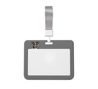 Porta badge trasparente con stampa di razza canina, impermeabile, accesso quotidiano in ufficio conferenze