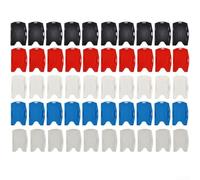Porta badge trasparente double face, in plastica, per carte d'identità orizzontali, verticali, per carte di credito, 95 x 64 mm, 10 pezzi per ogni colore