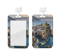 Porta badge verticale con bobina per badge d'identità Bella Italia Porta badge con bobina scorrevole Porta badge in plastica rigida Porta badge Porta badge Porta badge Porta badge per infermieri