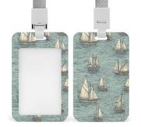 Porta badge verticale in plastica protettiva per molte barche a vela, porta badge con cordino porta carte d'identità, porta badge impermeabile con bobina per badge, custodia per badge da lavoro per