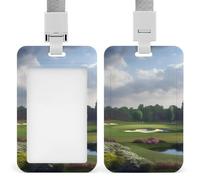 Porta badge verticale per campo da golf, con cordino, resistente, resistente, porta badge, impermeabile, per infermieri, ufficiali, insegnanti, personale di sicurezza