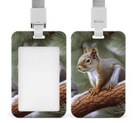 Porta badge verticale per documenti d'identità di piccoli animali, con cordino staccabile, resistente, porta badge impermeabile, per infermiere, ufficiali, insegnanti, personale di sicurezza