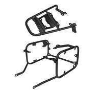 Porta bagagli per moto per NX400 NX 400 2023 2024 Modelli compatibili con box box coda a sella borse da sella borsetta in acciaio inossidabile(Black One Set)
