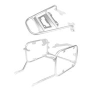 Porta bagagli per moto per NX400 NX 400 2023 2024 Modelli compatibili con box box coda a sella borse da sella borsetta in acciaio inossidabile(Silver One Set)