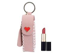 Porta balsamo per labbra, portachiavi, porta labbra, porta rossetto, portachiavi, balsamo per labbra portatile, in pelle PU, porta lucidalabbra, borsa per rossetto, borsa impermeabile per labbra