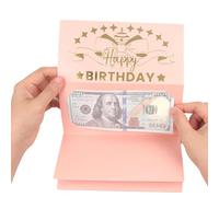 Porta banconote di compleanno, biglietto di auguri per denaro, busta per soldi | Biglietto di auguri di Natale pieghevole Compleanno Cassiere creativo per bambini adolescenti adulti uomini donne, con