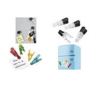 Porta banconote WEDO GLOSSY set da 4 magnete nero/cristallino con pratica clip in plastica con - 1 pezzo (64 22016)