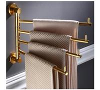 Porta Barra da Asciugamano Vintage out del Porta Asciugamano Montato a Parete/Oro Nero Growel Gancio di Gancio per Asciugamani per Bagno, Cucina, Asciugamano a Barre Pieghevole Braccio Girevole Magro