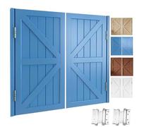 Porta Basculante in Legno Massiccio, Porte Basculanti A 180°, con Chiusura Automatica,porta Basculante per Caffè, Centri Commerciali, Ristoranti, Bar W70~150cm(Blu,W96*H90cm)