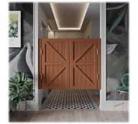 Porta Basculante In Legno W 40-80cmPortes A Battente Porta Da Saloon, Porte Oscillanti Da Bar, Porte A Mezza Vita For Decorazioni For La Casa, Divisorio Interno, Scale(Marrone,W106*H90cm)