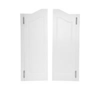 Porta basculante, porta a battente, porta del salone con cerniere in acciaio inox e chiusura automatica, angolo di rotazione di 180°, porte in legno per cucina, bar, caffetteria (81 × 106,5 × 3,5 cm)