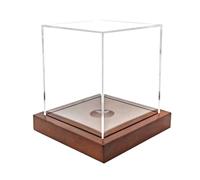 Porta Baseball - Teca da Esposizione per Palline Autografate Trasparenti,Espositore per Palline da Baseball con Cassa,Per Camera Da Dormitorio Appartamento Casa