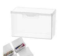 Porta Bastoncini Di Cotone - Scatola Portaoggetti Portatile Per Forcine Portaa Cotone Cosmetico | Piccola Custodia Trasparente Portaa Batuffoli Di Cotonee E Cotton Fioc Per Bagno, Toeletta E Viaggio