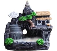Porta bastoncini di incenso, Bruciatore di incenso in ceramica Porta incenso Bruciatore di incenso a cascata Porta incenso in resina a riflusso Fontana Bruciatore di incenso a cascata for decorazioni